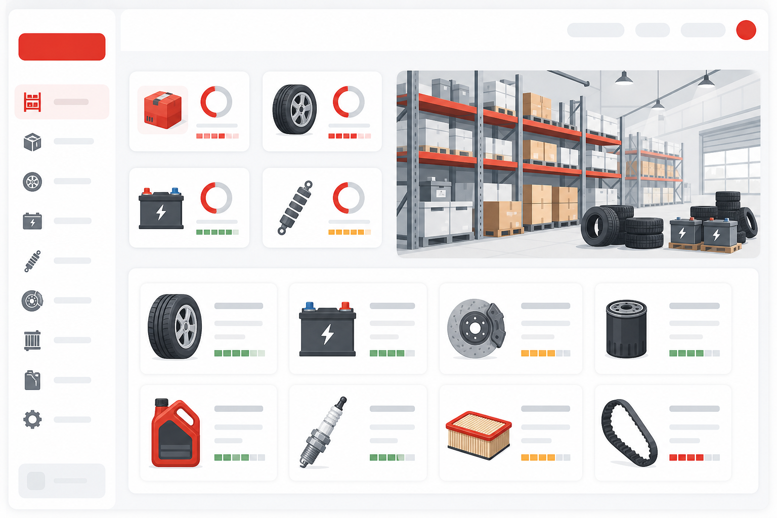 Store, parts and inventory module