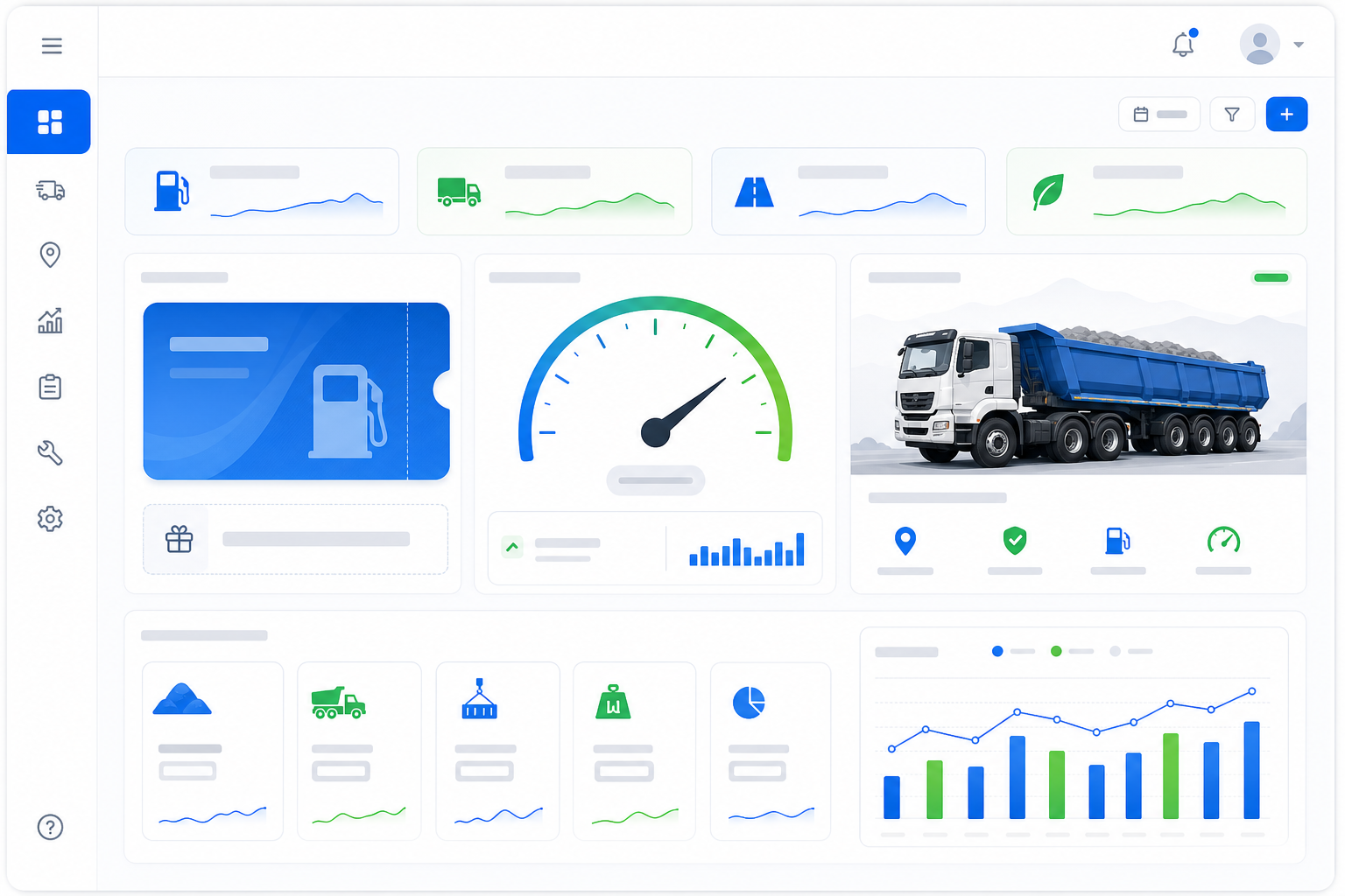 Heavy industry fleet fuel control with km per tonne and GPS mileage