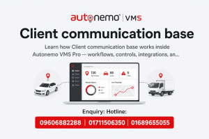 Client communication base in Autonemo VMS Pro — Fleet & Transport Guide