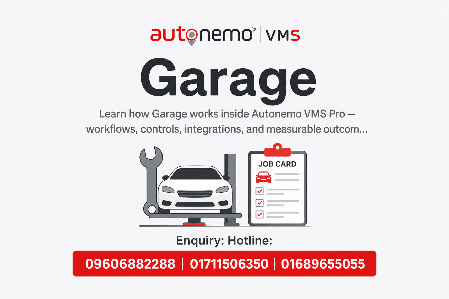Garage in Autonemo VMS Pro — Fleet & Transport Guide