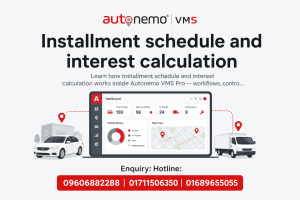 Installment schedule and interest calculation in Autonemo VMS Pro — Fleet & Transport Guide
