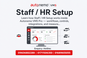Staff / HR Setup in Autonemo VMS Pro — Fleet & Transport Guide