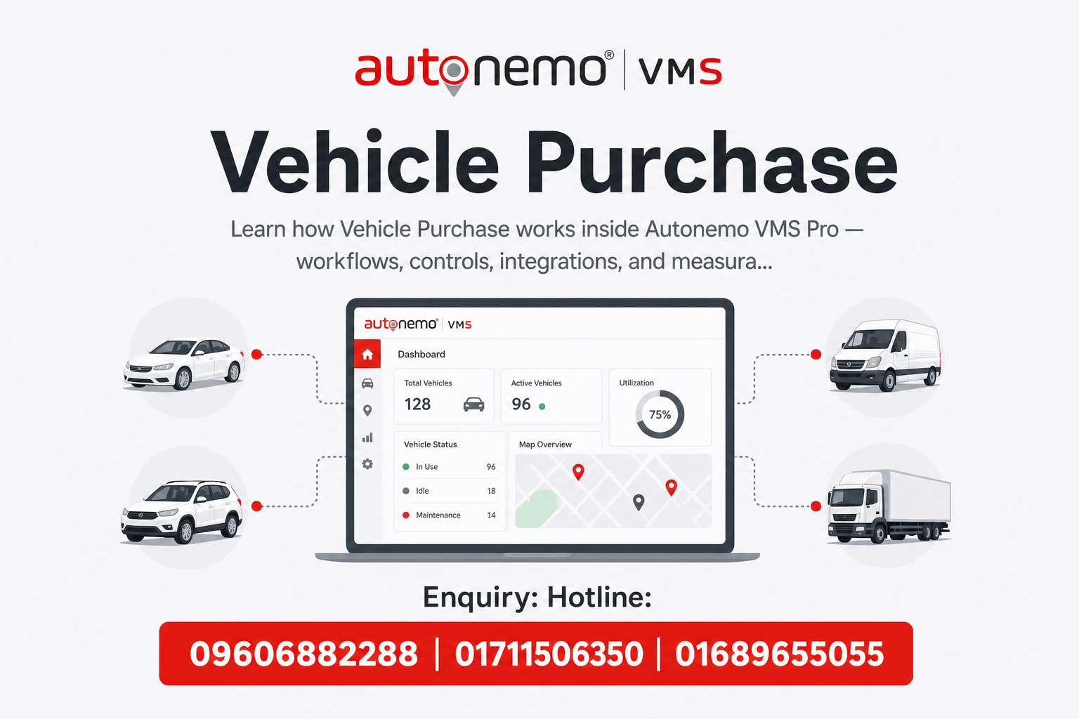 Vehicle Purchase in Autonemo VMS Pro — Fleet & Transport Guide
