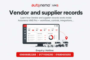 Vendor and supplier records in Autonemo VMS Pro — Fleet & Transport Guide
