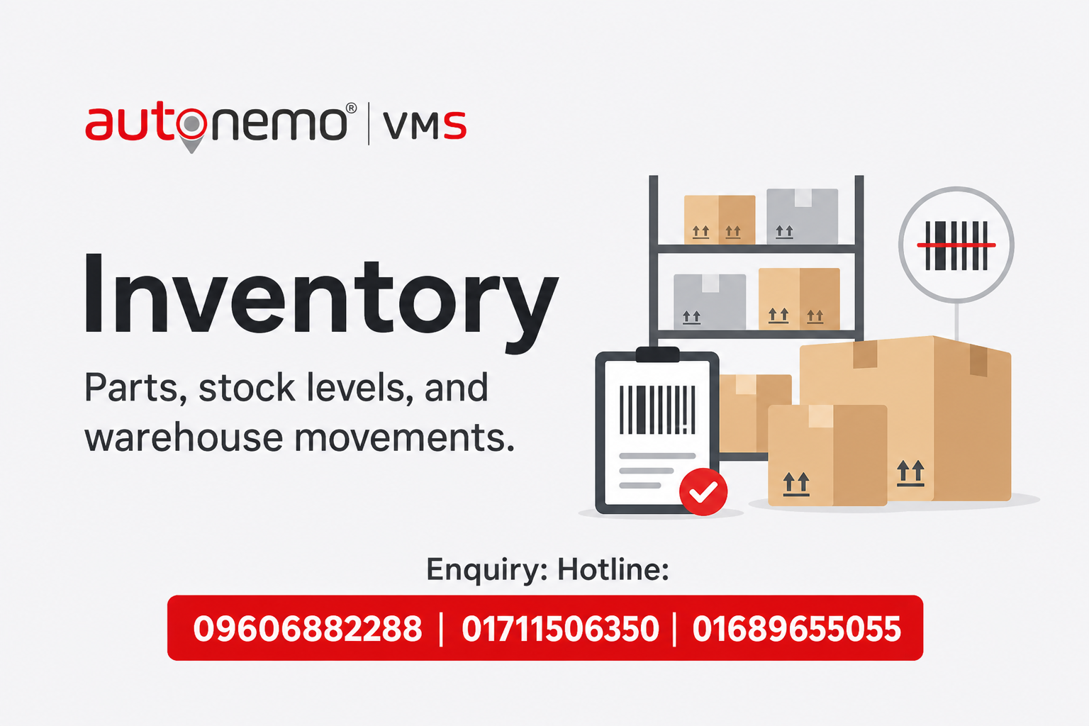 Inventory Module — VMS Guide | Autonemo VMS Pro