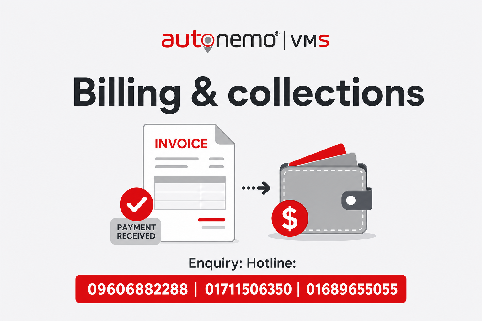 Billing & collections — Connected Workflow | Autonemo VMS Pro